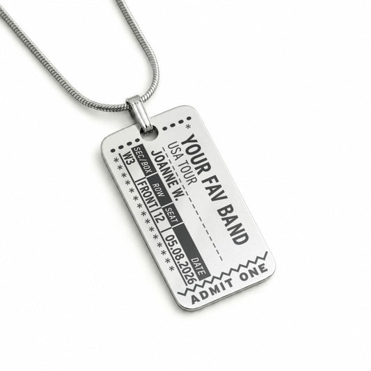 Concert Ticket Stub - Custom Charm