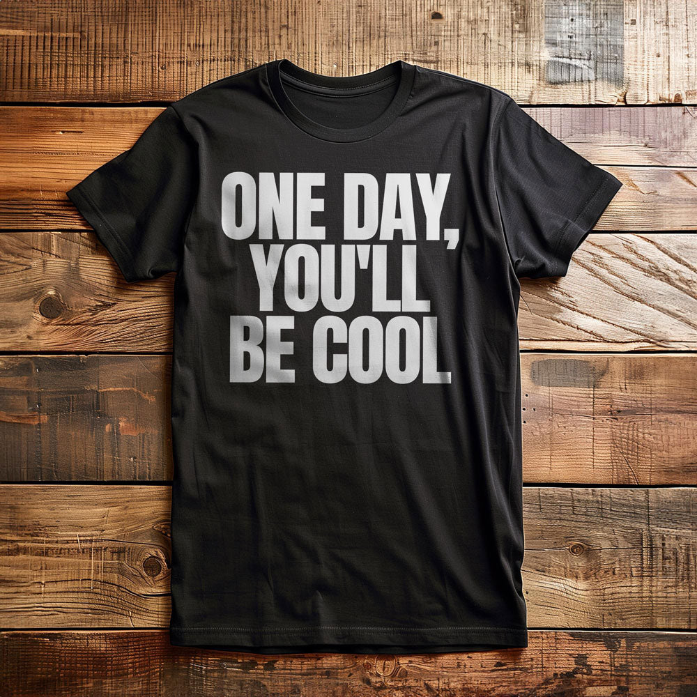 One Day, You'll Be Cool T-Shirt – Regular Black