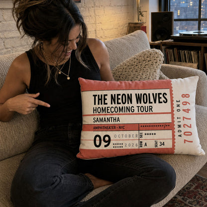 Concert Stub - Throw Pillow