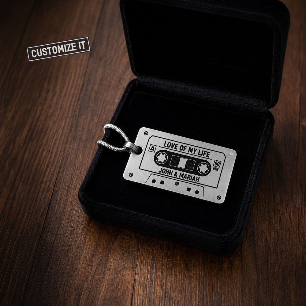 Cassette Tape - Custom - Necklace