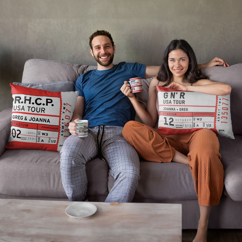 Concert Stub - Throw Pillow