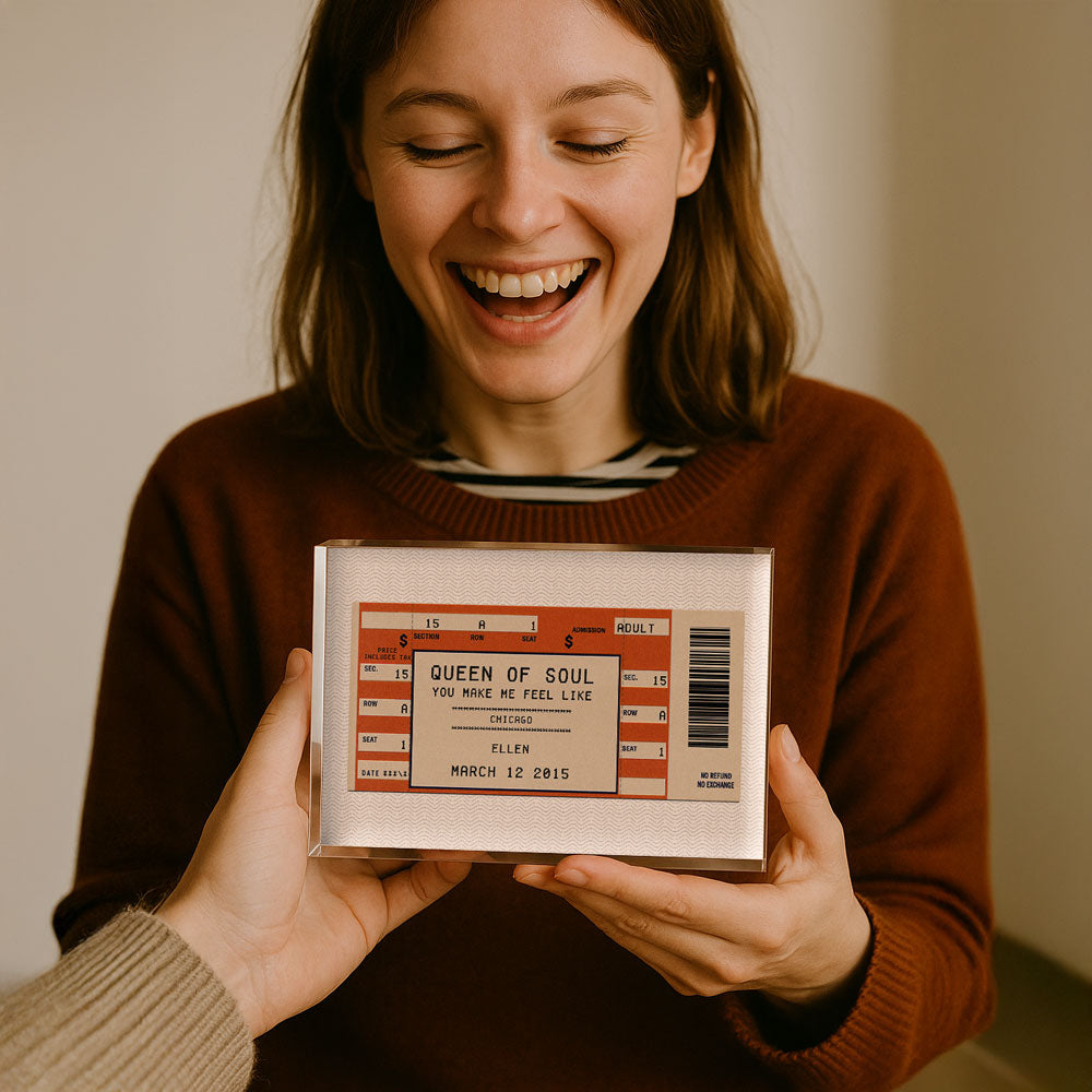 Concert Ticket Stub - Block