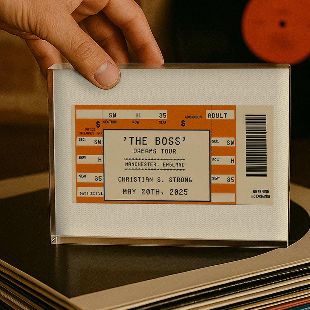 Concert Ticket Stub - Block