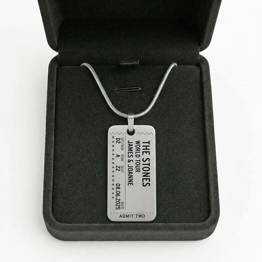 Concert Ticket Stub - Necklace