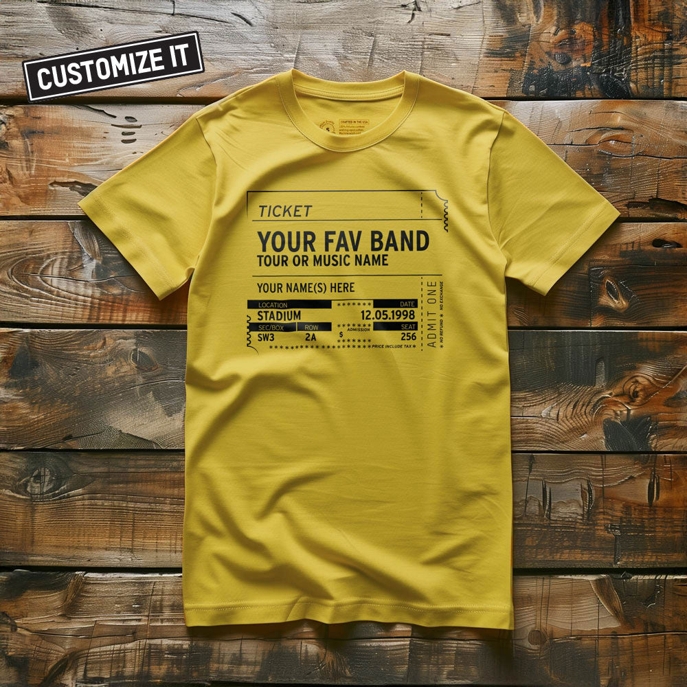 Concert Ticket Stub - T-Shirt