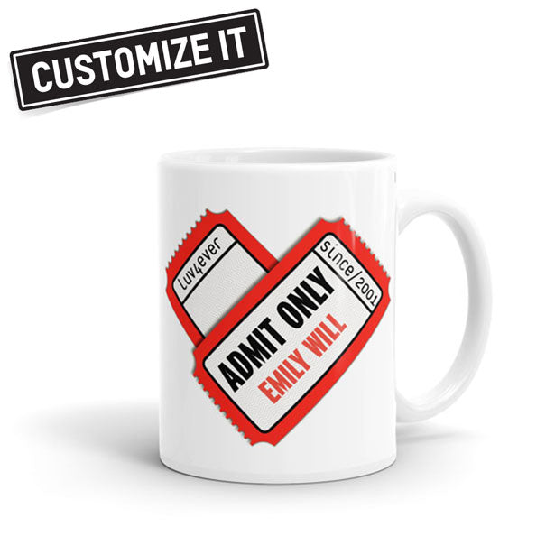 Admit One Heart - Mug