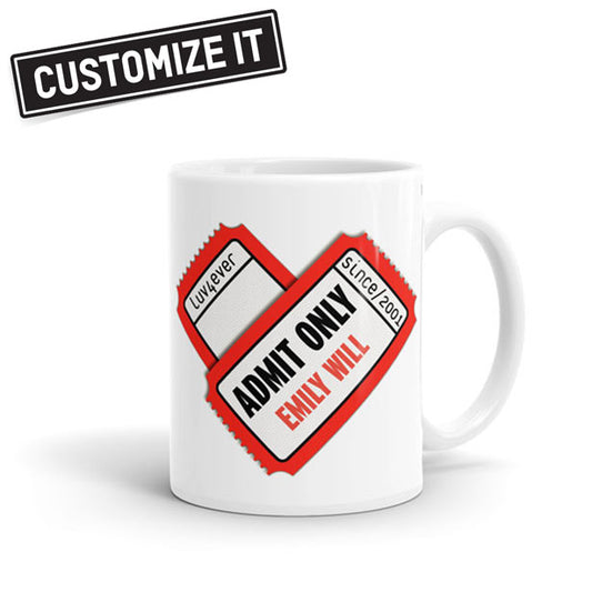 Admit One Heart - Mug