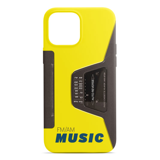 Cassette Player Yellow - Phone Case