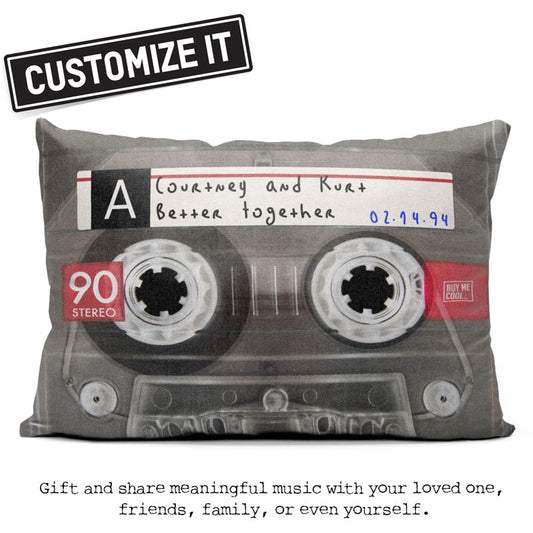 Cassette Tape Transparent - Throw Pillow