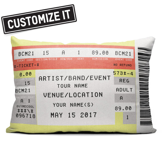 Gig Ticket - Throw Pillow