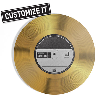 Gold Record - Round Mousepad