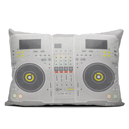 Dj Controller Grey Fun - Throw Pillow