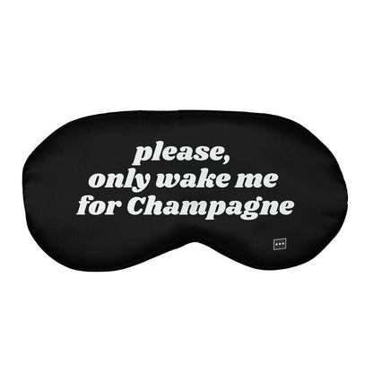 Wake Me For Champagne - Sleep Mask