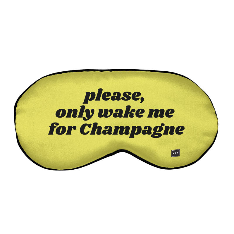 Wake Me For Champagne - Sleep Mask