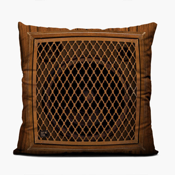 Turntable Wood Set - Throw Pillow