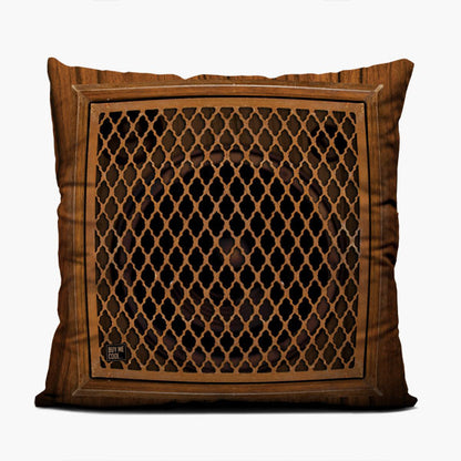 Turntable Wood Set - Throw Pillow