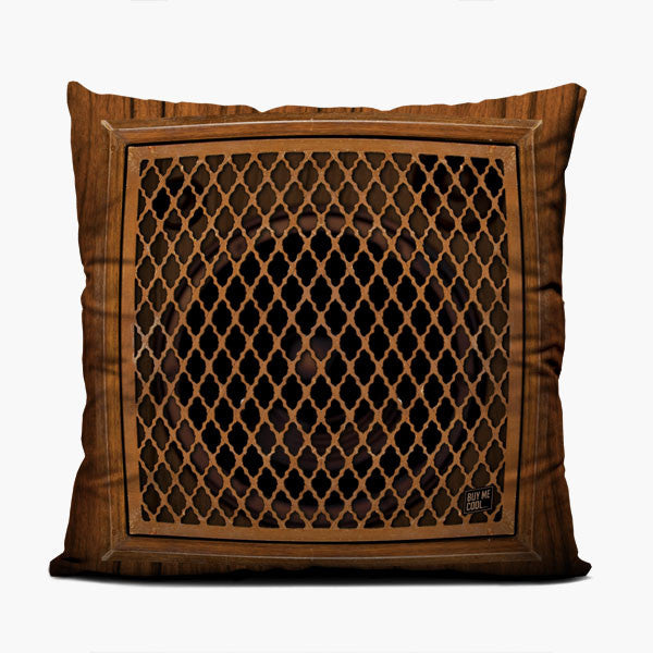 Turntable Wood Set - Throw Pillow