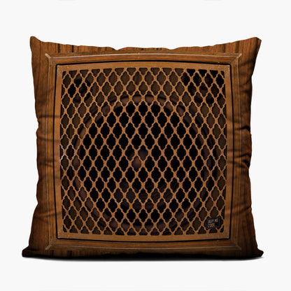 Turntable Wood Set - Throw Pillow